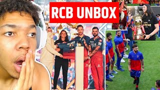 Reacting to RCB 2024 Jersey Reveal at RCB Unbox Virat Kohli Smriti Mandhana RCB vs CSK 2024 IPL [upl. by Michaela]