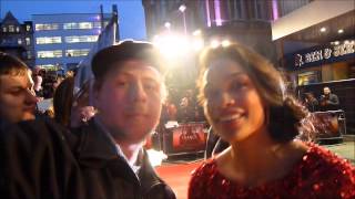 Rosario Dawson Trance Premiere Leicester Square [upl. by Ahsimik]