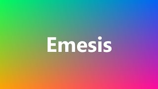 Emesis  Medical Definition and Pronunciation [upl. by Orofselet513]