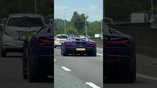 Brand new purple Lamborghini Revuelto driving in the UK [upl. by Sandeep771]