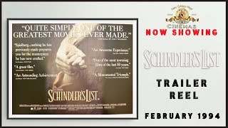 SCHINDLERS LIST February 1994 MGM Cinema Trailer Reel  Home Cinema [upl. by Cesaria956]