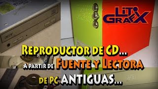 Reproductor de CD a partir de Fuente y Lectora de PC antiguas [upl. by Simon]