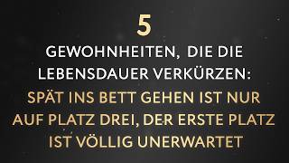 Sind Sie 6070 Meiden Sie diese 5 Gewohnheiten für mehr Gesundheit und eine längere Lebensdauer [upl. by Bakemeier]