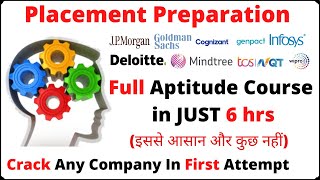 full aptitude course in one video  aptitude for placement preparation [upl. by Sel]