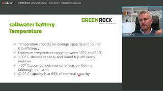 GREENROCK  Webinarengl Introduction Saltwater batteries [upl. by Rosanna]