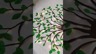 DIY Home Decor Paper Tree Wall Art  Easy Craft Idea diy shorts viralvideo [upl. by Kwabena]