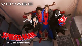 SpiderMan Into the SpiderVerse  The Heroes Visit Miles Dorm  Voyage [upl. by Ardra487]