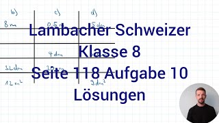 Dreieck Größen berechnen  Lambacher Schweizer Mathe 8 NRW G9 Seite 118 Aufgabe 10 [upl. by Kellene]