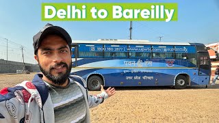 Delhi to Bareilly Volvo Bus Journey  Upsrtc Pawan Hans Volvo Bus [upl. by Oiramd]