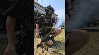 40mm瓦斯迫擊砲測試 Airsoft mortar shooting testairsoft acetech acehive 生存遊戲 [upl. by Yaffit]