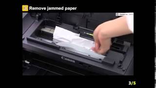 How to remove jammed paper from your CW8 Canon Edible Printer [upl. by Esialb]