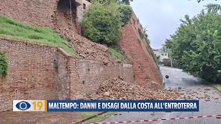 Maltempo danni e disagi dalla costa allentroterra [upl. by Avevoneg]