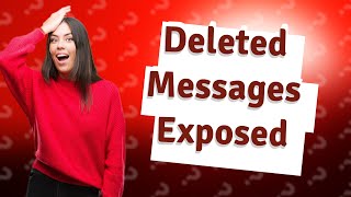 Does Instagram keep record of deleted messages [upl. by Jorgenson]