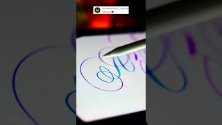 Azma beautiful name wid ipad calligraphy ✨ [upl. by Ashia]