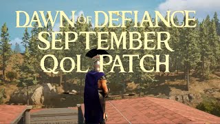 Dawn of Defiance September QOL Update [upl. by Sidnac]