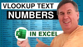 Excel Text Transformation Troubleshooting VLOOKUP When Numbers Stored as Text  Episode 2272 [upl. by Bertha]