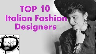 Top 10 Most Popular Italian Fashion Designers [upl. by Britteny]