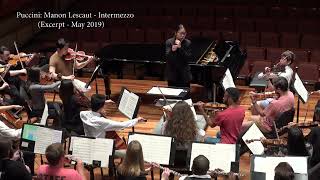 Rehearsal of Intermezzo from Manon Lescaut  Orchestra Excerpt [upl. by Inesita]