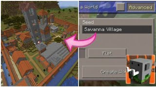 SAVANNA VILLAGE SEED IN CRAFTSMAN BUILDING CRAFT EPIC SEED [upl. by Shah240]