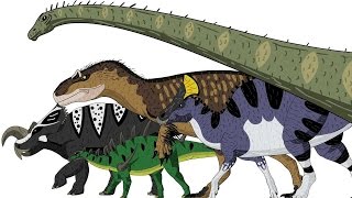 MARCHING DINOSAURS  Animated Size Comparison [upl. by Golter]