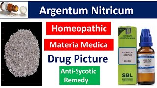 Argentum Nitricum Homeopathic Medicine  Drug Picture  Materia Medica bhms materiamedica [upl. by Leveroni828]