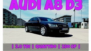 Ce masina de mafiot sa cumpar Review Audi A8 D3 30 TDI  Review in limba romana  Recenzii Auto [upl. by Ahsilak]