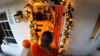 Our DIY Christmas Door Garland [upl. by Ybocaj397]