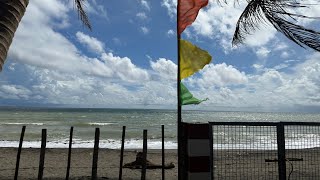 Bagac Bay beach in the rainy season LIVE 🏖️ 🌊 Azo Edition [upl. by Nisbet962]