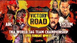 WWE 2K24 TNA Wrestling Victory Road 2024 TNA Tag Title System Vs ABC [upl. by Hornstein]