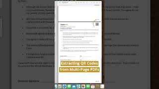 Reading QR Codes from MultiPage PDFs [upl. by Annuaerb820]