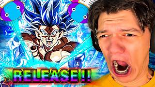 FUNNY LR Ultra Instinct Goku SUMMONS Dokkan Battle 9th Anniversary insane ending [upl. by Romeyn]