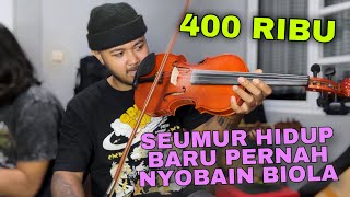 Nyoba Beli Biola Pemula Murah Di Toko Online Cuma Rp 400000 [upl. by Sidnarb583]