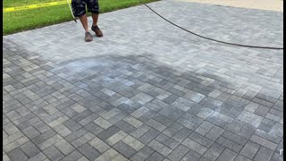 How to Enhance Restore DYE Gray Pavers Staining Pavers [upl. by Tonl857]