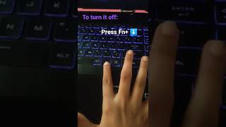 How To turn on your backlit keyboard on asus tuf gaming [upl. by Vernor101]