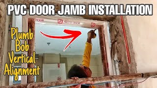 PVC DOOR JAMB INSTALLATION  How to Install PVC Door Jambs [upl. by Richela73]