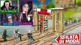 SFILATA DI MODA FASHION SHOW SKIN su FORTNITE TRE GIUDICI [upl. by Binetta268]