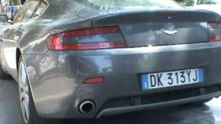 Aston Martin V8 Vantage Start Up and Accelerate [upl. by Yeslehc]