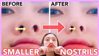 Make Nostrils Smaller Fix Wide Big Fat Nose Nostrils with this Massage [upl. by Nref530]