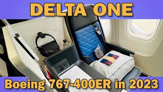 Delta One business class 2023 Review London to New York  Is it Really That Good [upl. by Nylsirk]