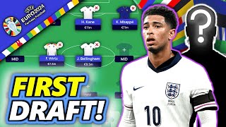 MY FIRST EURO 2024 FANTASY DRAFT AND STRATEGY  EURO 2024 FANTASY TIPS [upl. by Ayad824]