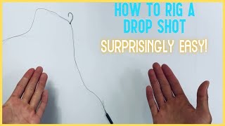 How to rig a drop shot for fishing  Palomar knot [upl. by Evyn]