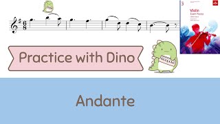 Andante  Rieding Grade 3 Violin ABRSM 2020  2023 B3 [upl. by Arayk]