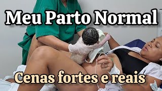 Meu Parto Normal cenas fortes e reais  Terceira gravidez [upl. by Nwahsyd291]