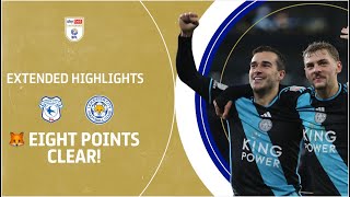 EIGHT POINTS CLEAR  Cardiff City v Leicester City extended highlights [upl. by Solon]