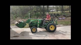 Lot 3 John Deere 2520 Diesel Powered Tractor Shows 1168 Hours On Meter With 200CX Loader Bucket [upl. by Naejarual]