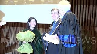 Liliana Segre riceve laurea ad honorem dallUniversità Statale di Milano [upl. by Aihk]