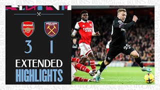 Extended Highlights  Arsenal 31 West Ham  Premier League [upl. by Areehs]