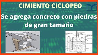 CIMIENTO CICLOPEO 👷  qué es y como se hace  ZAPATA corrida para una CASA pequeña [upl. by Neda]