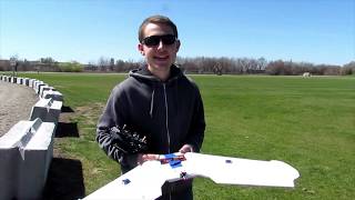 Foam Board Flying Wing  Symmetrical Airfoil [upl. by Sadowski]