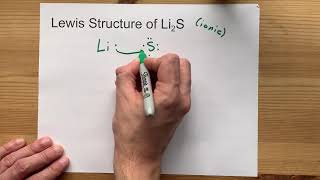 Draw the Lewis Structure of Li2S lithium sulfide [upl. by Hesta]